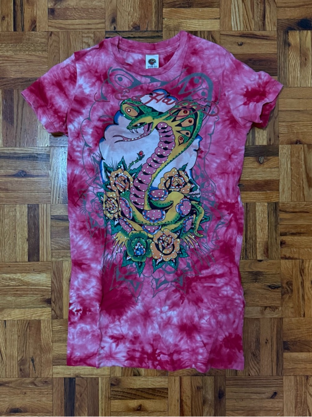 ED HARDY Jewelled Tee